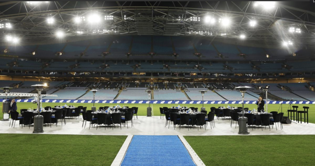 Event Setup on Field at Sydney Olympic Park 