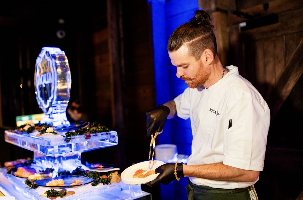 Ice Sculpture at AquaChile Launch Event Sydney by On Purpose Events