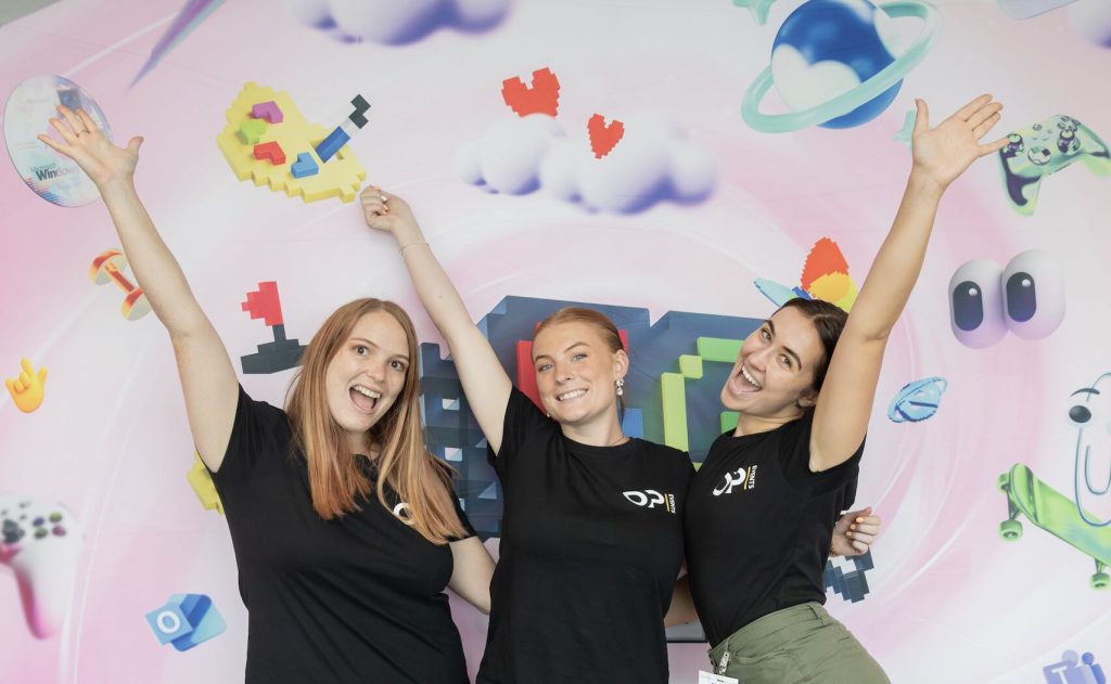 On Purpose Events Team at Microsoft 50th Birthday Australia