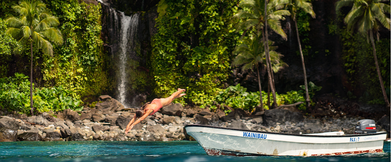 Waterfall on Taveuni Fiji