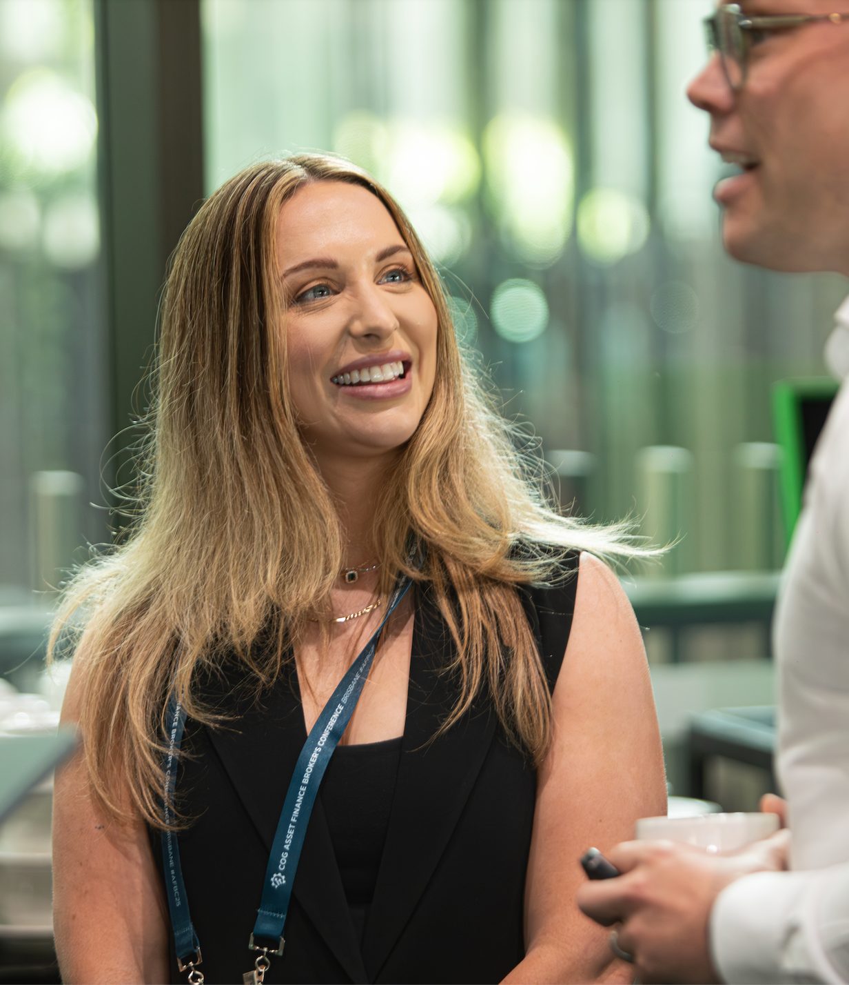 Conference Delegate Smiling