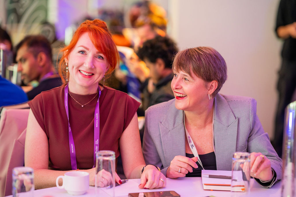 Conference Delegates Smiling