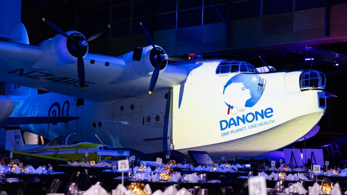 Gala Dinner for Danone Conference Auckland Produced by Professional Conference Organisers On Purpose Events